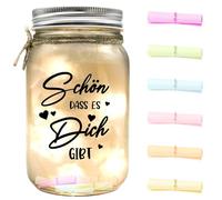 Luce per bottiglie a LED, luce portafortuna, con scritta, regalo di compleanno personalizzato per donne, bottiglie decorative con coperchio, bottiglia luminosa