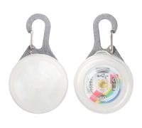 Nite Ize SpotLit - Luce di sicurezza ricaricabile per animali domestici, con clip, resistente alle intemperie, quattro colori, modalità bagliore o flash, acciaio inossidabile