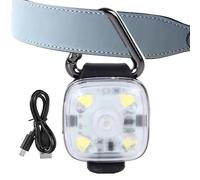 Luce per Cani USB Ricaricabile 3 Modalità Impermeabile LED Luminoso | a Clip da Collare per Cani Per Campeggio Scalata Camminate Quotidiane Mattino