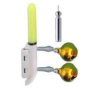 Luce per canna da pesca notturna, indicatore a clip impermeabile, lampada a bastone incandescente stabile, 2,5 x 2,5 x 3,5 cm, accessorio per la ricerca di pesci per una migliore visibilità durante la