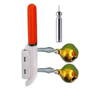 Luce per canna da pesca notturna, indicatore a clip impermeabile, lampada a bastone incandescente stabile, 2,5 x 2,5 x 3,5 cm, accessorio per la ricerca di pesci per una migliore visibilità durante la