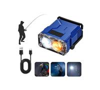 Luce per cappello con sensore di movimento, 900 lumen, ricaricabile, con clip, pannello COB regolabile a 90°, lampada frontale impermeabile per corsa, campeggio, caccia, ciclismo