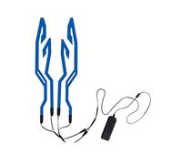 Luce per caschi da bicicletta, 2 x aa, in PVC, luce di sicurezza, segnale di frenata multi flash, materiale adesivo forte, migliore consapevolezza della strada, illuminazione luminosa, ideale per la