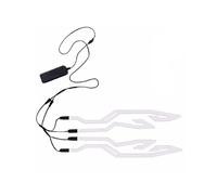 Luce per casco moto - Smetti di essere invisibile all'istante, striscia fredda EL con 3 modalità, impermeabile IP67 + autoadesiva, batteria a lunga durata per la sicurezza della guida notturna e ac