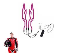 Luce per casco moto - Smetti di essere invisibile all'istante, striscia fredda EL con 3 modalità, impermeabile IP67 + autoadesiva, batteria a lunga durata per la sicurezza della guida notturna e ac