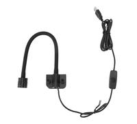 Luce per Clip per Acquario, Luce Acquario LED con interruttore a pulsante, illuminazione a LED a risparmio energetico a 360 gradi per acquario da 3 a 6 galloni (Luce bianca)