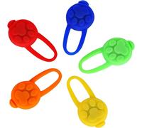 Luce per Collare Cane Notte 5 Pezzi E Gatti Clip-On Ciondolo Luminoso in Silicon