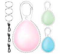 Luce per collare per cani - ricaricabili per cani da 6,1 cm per passeggiate notturne, lampada notturna impermeabile in PVC, confezione da 3 per migliorare la visibilità, design ideale per