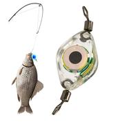 Luce per esca da pesca - Luce a forma di occhio che attira i pesci | Luce da pesca subacquea profonda da 45 x 15 mm super luminosa attivata dall'acqua con illuminazione a LED per acqua e salata