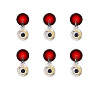 Luce per Esche da Pesca, 6 Pezzi Lampada Pesca Subacquea con Design Fisheye, Luci Luminose Esca per Pesca Mare e Ghiaccio in Barca