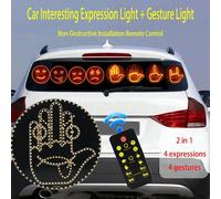 Luce per espressione delle dita dell'auto Telecomando Illuminazione a LED Gesto Luce Road Rage Gesto del dito medio Accessori per luci del palmo