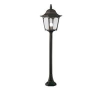 Luce per Esterni Candelabri Piantana Alluminio Giardino H 100 CM Lanterna Nero