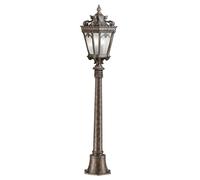 Luce per Esterni Candelabri Piantana Lampade da Giardino Percorso H 110cm Vetro [EEK: Non valutato]