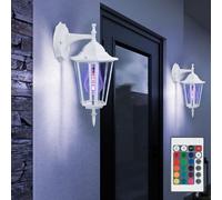 Luce per Esterni da Parete LED RGB Cambia Telecomando Lanterna Dimmerabile 2x [EEK: F]