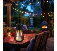 Luce per Esterni da Tavolo Bluetoothbox LED Effetto Fuoco IP65 Altoparlante USB [EEK: Inaditato]