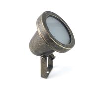 Luce per Esterni Giardino Canali Ottone Vetro GU10 IP64 Ø 9,5 CM Piccolo Faretto