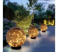 Luce per Esterni Lampada a Sfera Solare LED da Giardino Rauch Chiodi 3er Set