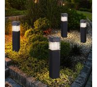Luce per Esterni Lampada a Spiedo Solarleuchte da Giardino LED Balcone Grigio 4x