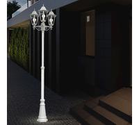 Luce per Esterni Lampada con Piedistallo Alluminio Bianco Hof da Giardino Strada