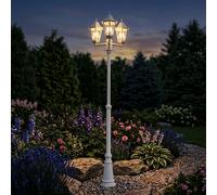 Luce per Esterni Lampada con Piedistallo Alluminio Bianco Hof da Giardino Strada