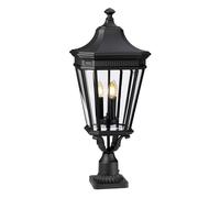 Luce per Esterni Lampada con Piedistallo H 78 CM Nero Alu Piantana Luce 3 Fiamma [EEK: Non valutato]