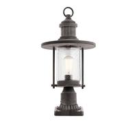 Luce per Esterni Lampada da Giardino Lanterna Luce con Piedistallo Strada Zinco [EEK: Non valutato]