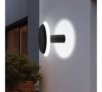 Luce per Esterni Lampada da Parete Giardino Grigio Scuro Alluminio LED 1 Fiamma