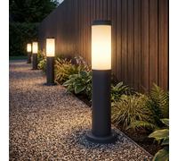 Luce per Esterni Lampada da Percorso LED Acciaio Inox Antracite Piantana Opal 4x [EEK: F]
