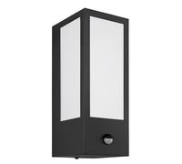 Lampada Parete Esterna Casa Nero Opale Sensore di Movimento Giardino E27 [EEK: Non valutato]