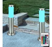 Luce per Esterni Lampada Piantana Telecomando Regolatore RGB LED IP44 H 45cm 2x [EEK: F]