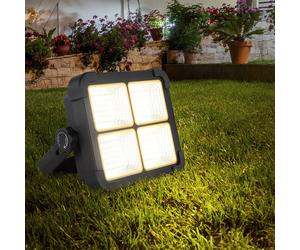 Luce per Esterni Lampada Solare Faretto Batteria Fanale Impermeabile LED