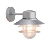 Luce per Esterni Lanterna Applique Acciaio Inox Argento H 23,6 CM 1 Fiamma