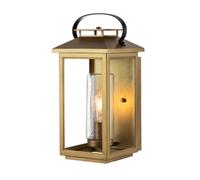Luce per Esterni Parete E27 IP44 H:44,5 CM IN Ottone Antico Lampada Lanterna