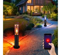 Luce per Esterni Piantana con Piedistallo Smart RGB LED App Movimento Cct 2x