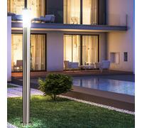 Luce per Esterni Piantana Lampada da Parete LED Prese Movimento Acciaio Inox E27 [EEK: F]