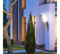 Luce per Esterni Piantana Lampada da Parete LED Prese Movimento Acciaio Inox E27 [EEK: F]