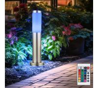 Luce per Esterni Piantana Lampada RGB LED Telecomando Dimmerabile Acciaio Inox [EEK: F]