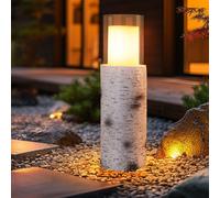 Luce per Esterni Piantana Lampada Solare LED da Tavolo Patio Vetro H 43,5 CM