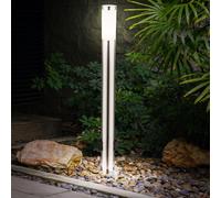 Luce per Esterni Piantana Lampione 2-Fach Prese Acciaio Inox 1x E27 H 110 CM [EEK: Non valutato]