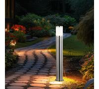 Luce per Esterni Piantana LED Lampade da Percorso Acciaio Inox Opale Hof H 80 CM