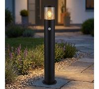 Luce per Esterni Piantana Luce con Piedistallo Movimento Acciaio Inox Nero Fumo [EEK: Non valutato]