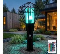 Luce per Esterni Piantana Movimento RGB Telecomando Dimmerabile Lampada Strada
