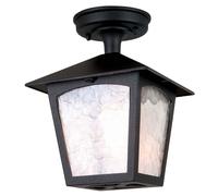 Luce per Esterni Plafoniera Colata D'Alluminio Vetro D 18,5 CM Lanterna Calotta [EEK: Non valutato]