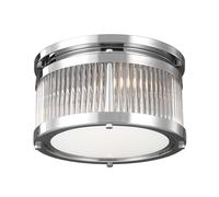 Luce per Esterni Plafoniera Unterputzleuchte LED Acciaio Cromo IP44 B 27,9 CM