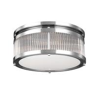 Luce per Esterni Plafoniera Unterputzleuchte LED Acciaio Cromo IP44 B 38,1 CM