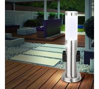 Luce per Esterni Prese Distributore Energia Movimento Acciaio Inox Base Lampada