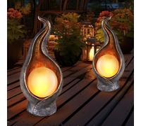 Luce per Esterni Solarflamme Solare LED Decorativa Sfera Giardino Patio 2er Set