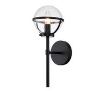 Luce per Esterni Torcia da Muro Lampada Parete Casa, Intemperie Acciaio Vetro