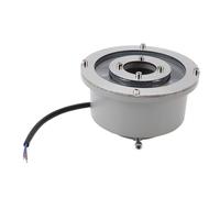 Luce per fontana a LED, faretto subacqueo sommergibile per paesaggi, luce d’accento per fontane da giardino in acciaio inossidabile ad alta luminosità con grado di protezione IP68 (Bianco caldo 6W)