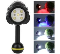 Luce per Immersioni Subacquee, Luce Video a LED Impermeabile 40M, Luce Video per Mini Videocamera Subacquea 7500K, Luce per Fotografia Subacquea, Luce per Fotografia di